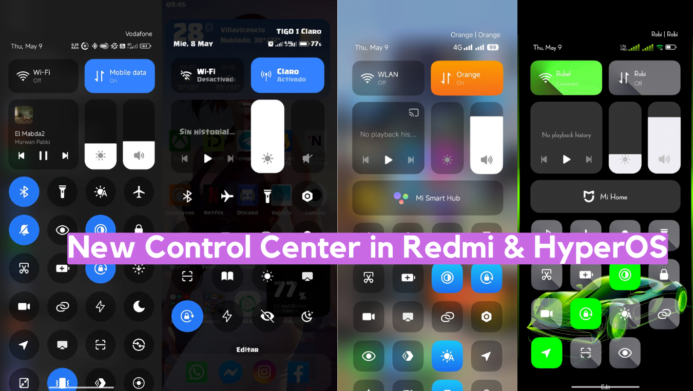 How To Change Control Center In HyperOS Redmi Xiaomi HyperOS Update